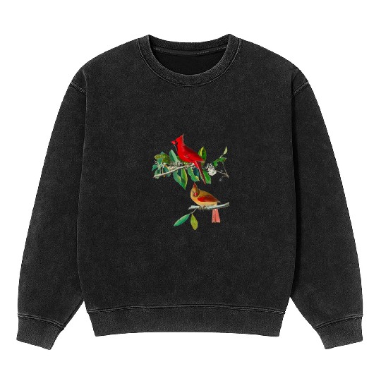 Cardinal Grosbeak from Birds of America Mineral Wash Sweatshirts