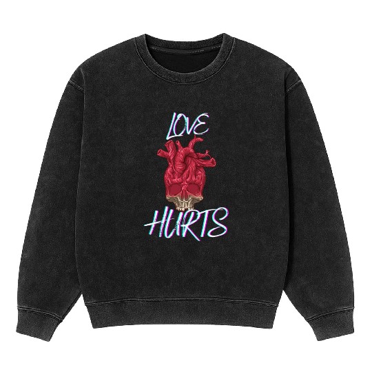Love Hurts Mineral Wash Sweatshirts