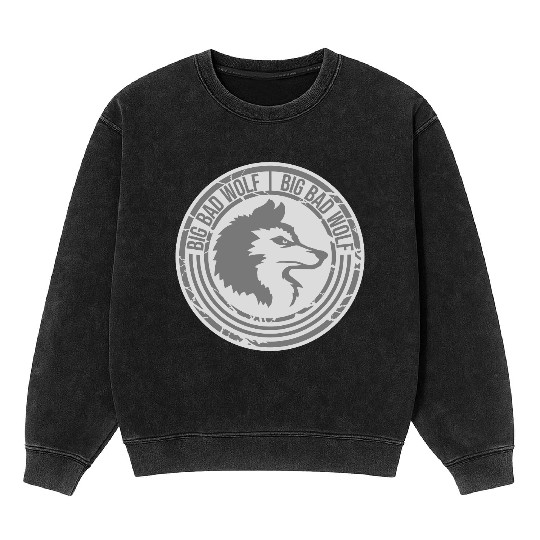big bad wolf quote Mineral Wash Sweatshirts