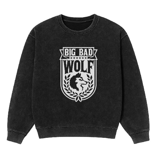 big bad wolf quote Mineral Wash Sweatshirts