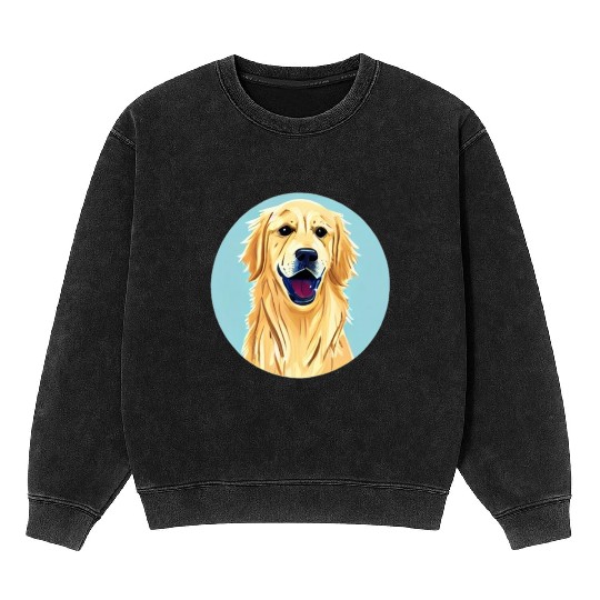 Golden Retriever & Blue Sky Mineral Wash Sweatshirts