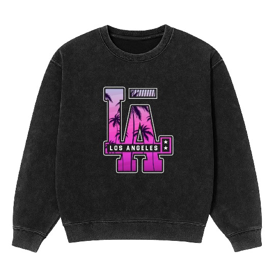 Los Angeles LA California Gift Mineral Wash Sweatshirts
