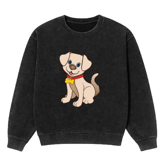 Retriever Cute Puppy Dog Owner Pet Lover Gift Idea Mineral Wash Sweatshirts