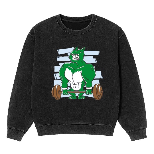 Pumping hulk. Gym Mineral Wash Sweatshirts