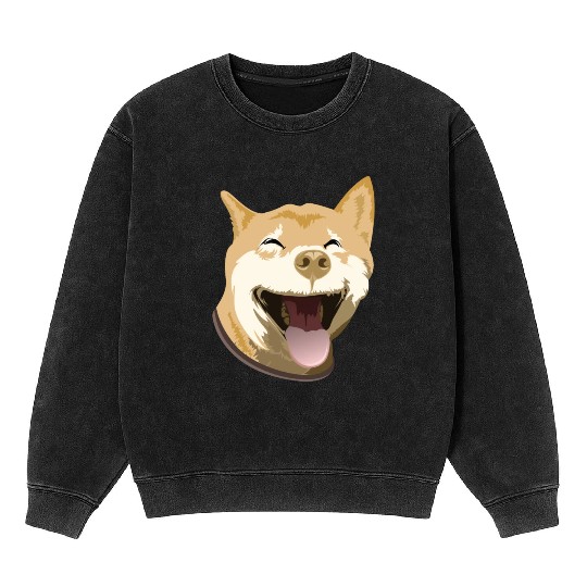 Shiba Inu Happy Dog Owners Pet Lover Gift Ideas Mineral Wash Sweatshirts