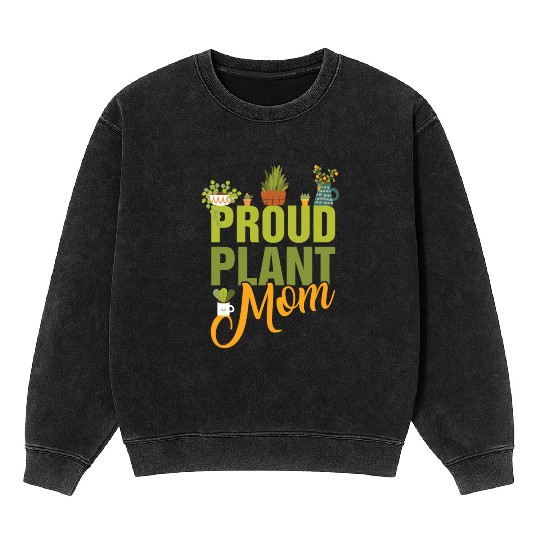 Plant Mom Mineral Wash Sweatshirts