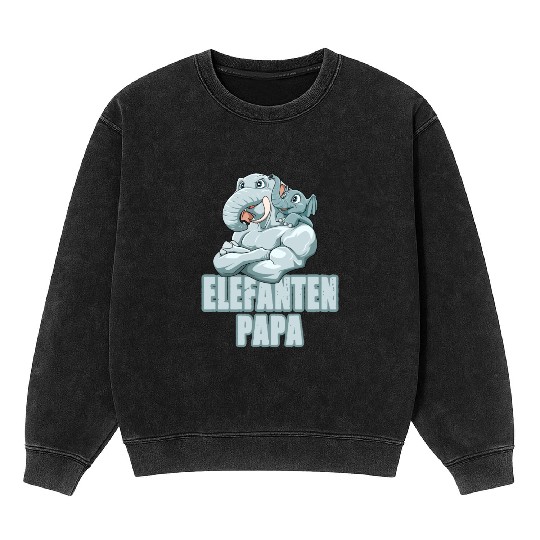 Strong Gorilla with Gorilla Kid for a Gorilla Mineral Wash Sweatshirts