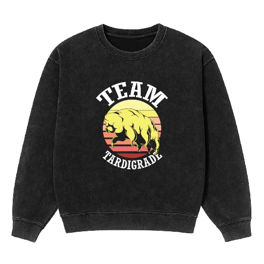 Team Tardigrade Moss Piglet Science Tardigrade Mineral Wash Sweatshirts