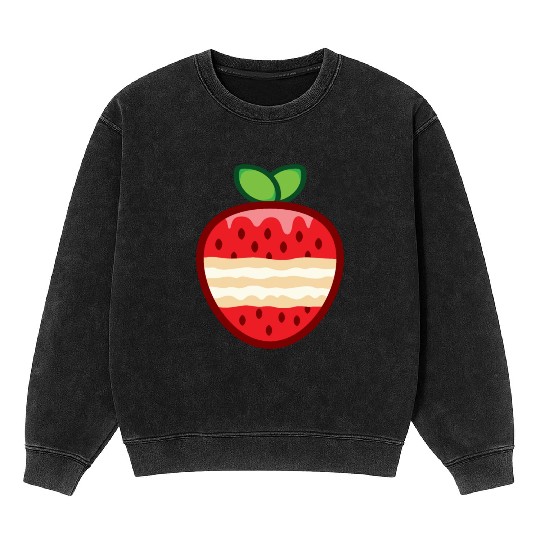 strawberry shortcake funny Mineral Wash Sweatshirts