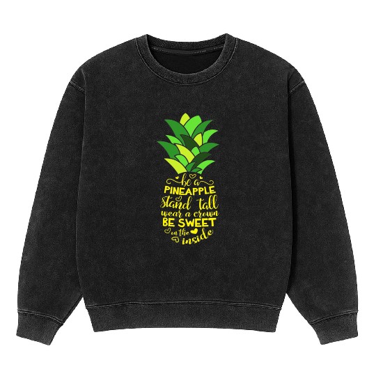 Cool Pineapple Mineral Wash Sweatshirts