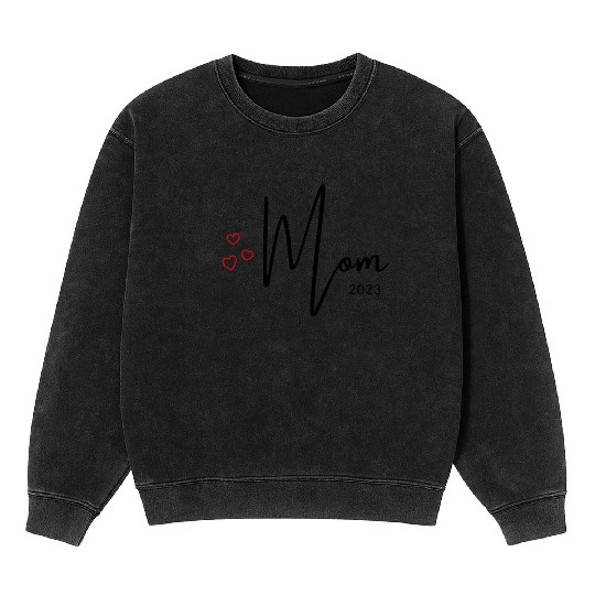 Mom 2023 - Mom to be in 2023 Mineral Wash Sweatshirts