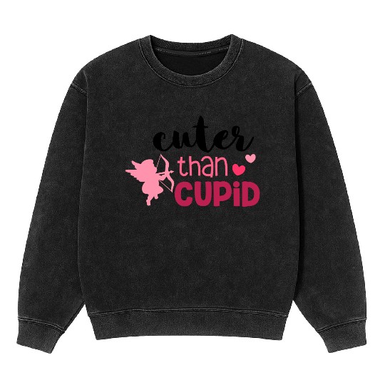 Cuter than Cupid Mineral Wash Sweatshirts