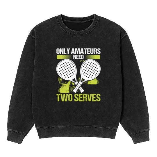 Paddle Tennis Player Match Amateurs Paddle Team Mineral Wash Sweatshirts