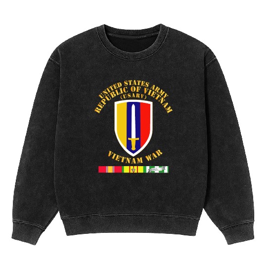 Army US Army Vietnam USARV Vietnam War w SVC Mineral Wash Sweatshirts