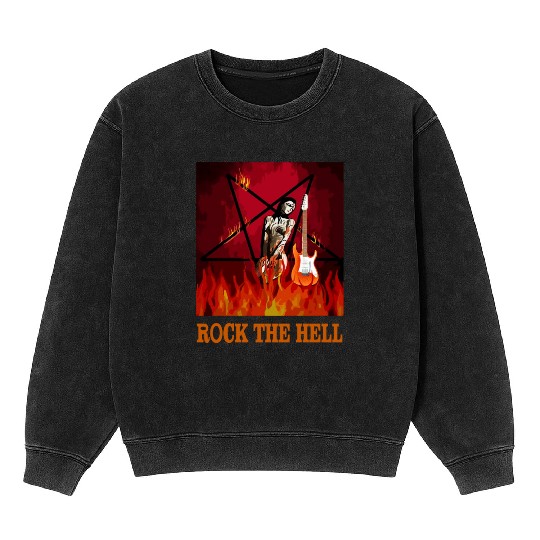 ROCK THE HELL Mineral Wash Sweatshirts