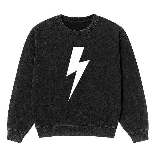 Lightning Bolt For Men And Women Mineral Wash Sweatshirts