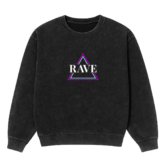 Techno House Party EDM Festival Goa Electro Rave Mineral Wash Sweatshirts