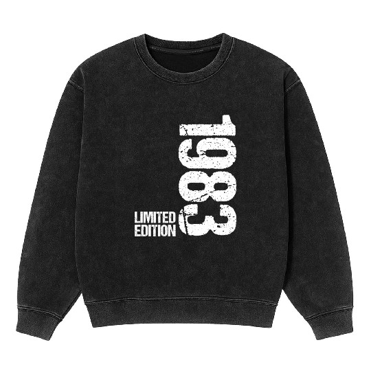 40 Years Vintage 1983 Retro 40th Birthday Mineral Wash Sweatshirts