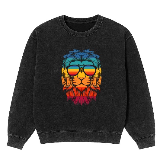 EGOSKiLL 2023 SUMMER LION Mineral Wash Sweatshirts