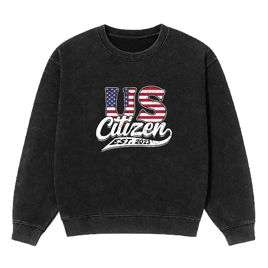 US Immigrant Indigenous USA Immigrants america Mineral Wash Sweatshirts