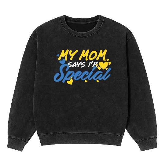 Down Syndrome Awareness Special Education Gifts Mineral Wash Sweatshirts