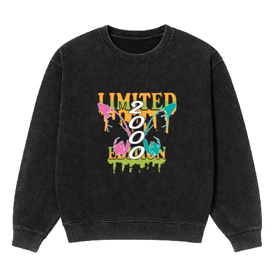 2000 Born Limited Edition Butterfly Gift Mineral Wash Sweatshirts