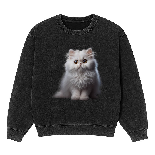 Persian Cat - A Sweet Gift Idea For All Cat Mineral Wash Sweatshirts