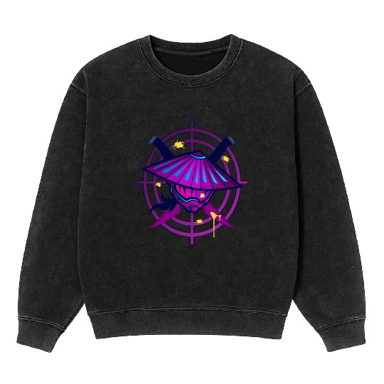 Samurai Monster Paintball Mineral Wash Sweatshirts