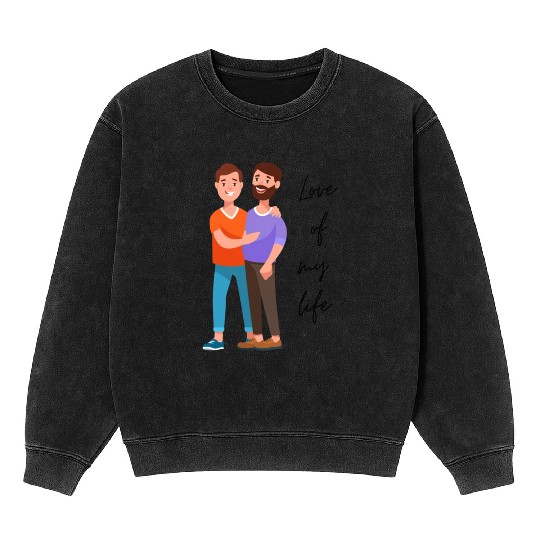 lesbian lgbtq pride valentine day 2023 valentines Mineral Wash Sweatshirts