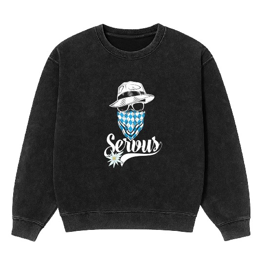Bavarian Outlaw - Servus Bavaria Mineral Wash Sweatshirts