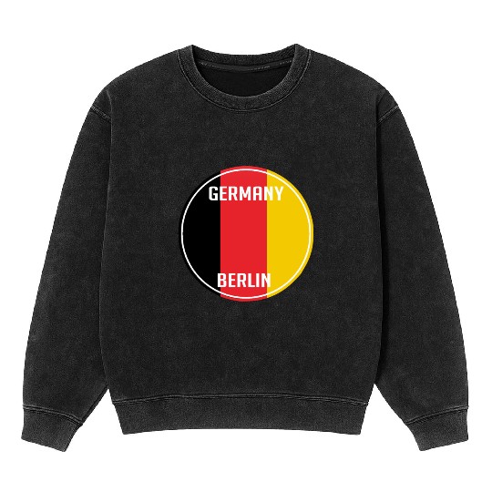 Germany Berlin Mineral Wash Sweatshirts