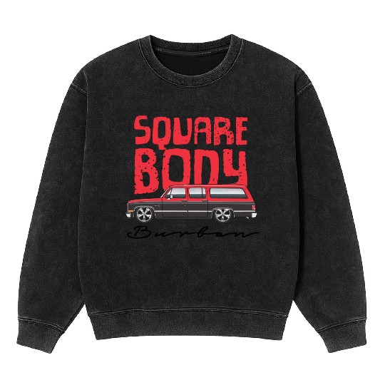 square Cardinal Red Mineral Wash Sweatshirts