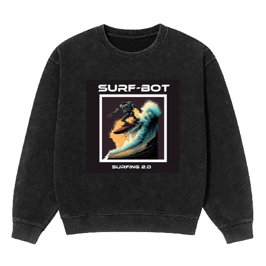 Surfing Robot 2.0 Mineral Wash Sweatshirts