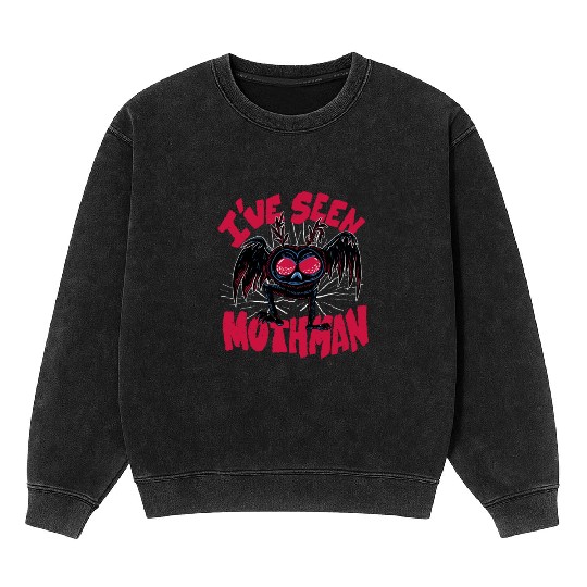 I have seen mothman I have seen mothman inspiratio Mineral Wash Sweatshirts