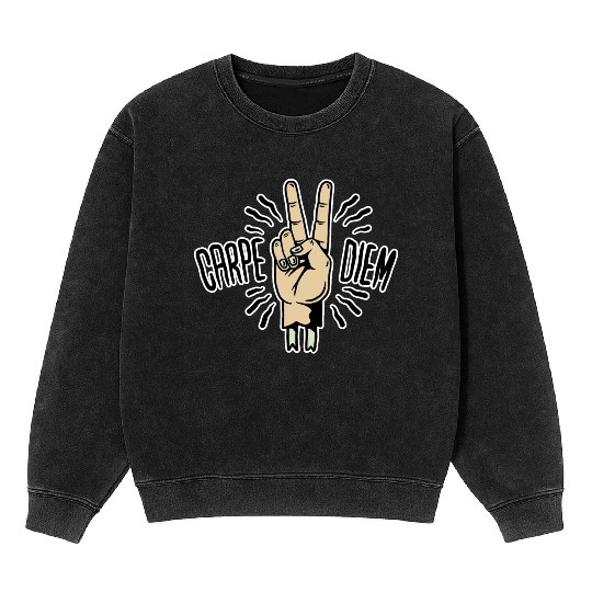 Carpe Diem Mineral Wash Sweatshirts