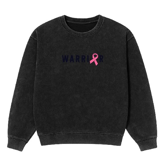 Breast Cancer Warrior Survivor Fighter Pink Mineral Wash Sweatshirts