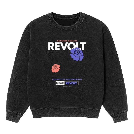 Revolt Streetwear Mineral Wash Sweatshirts