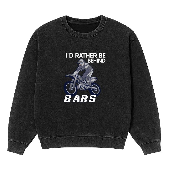 Dirt Bike Dirt Bike Riding Motocross Dirt Biking Mineral Wash Sweatshirts