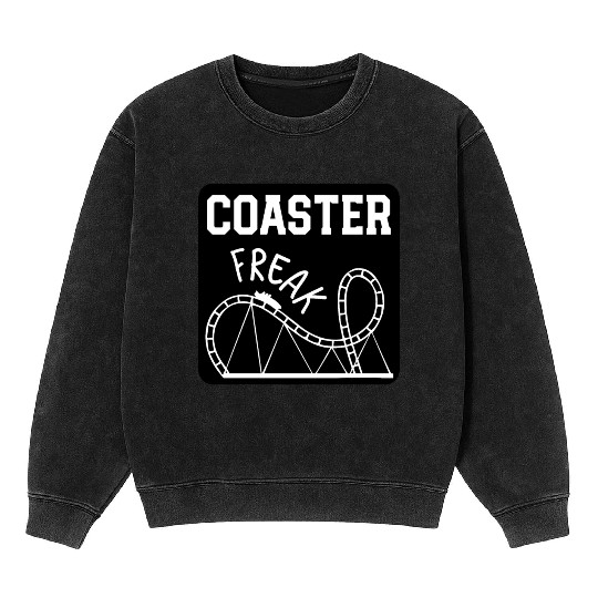 Roller Coaster freak Mineral Wash Sweatshirts