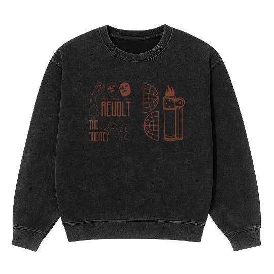 Revolt the Society Mineral Wash Sweatshirts