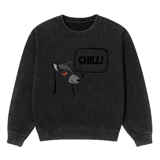Chill Mineral Wash Sweatshirts - ring-tailed lemur - monkey
