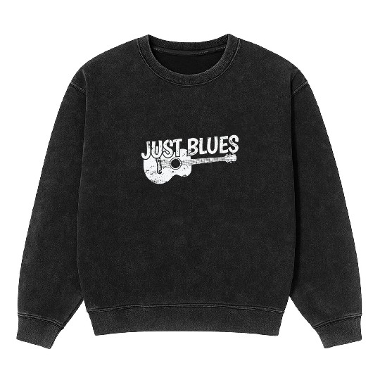 Just Blues Music Trumpet Chicago Mineral Wash Sweatshirts