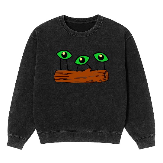 Eyes On Log Mineral Wash Sweatshirts