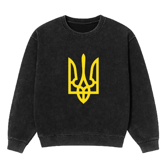 Ukraine coat of arms Mineral Wash Sweatshirts
