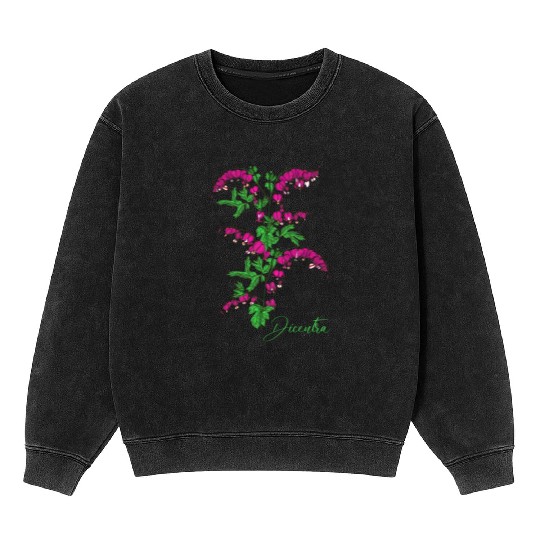 Bleeding heart flower Dicentra Bleeding heart Mineral Wash Sweatshirts