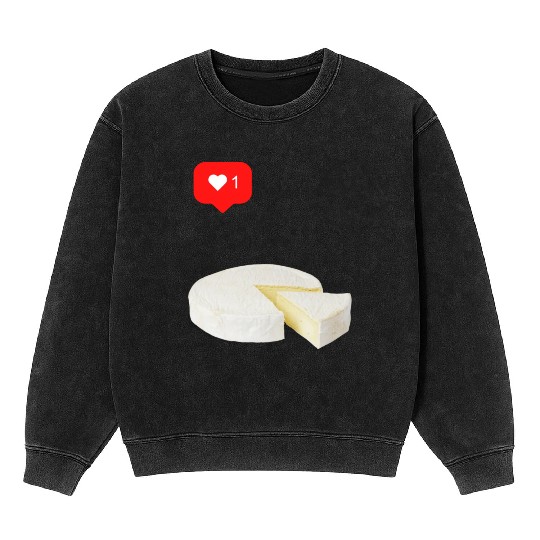 Brie Cheese Lover Mineral Wash Sweatshirts