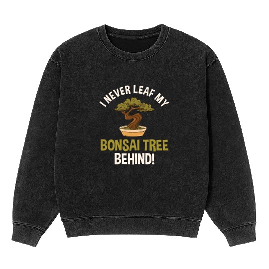 Bonsai Tree Lover Mineral Wash Sweatshirts
