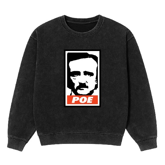 Edgar Allan Poe Mineral Wash Sweatshirts