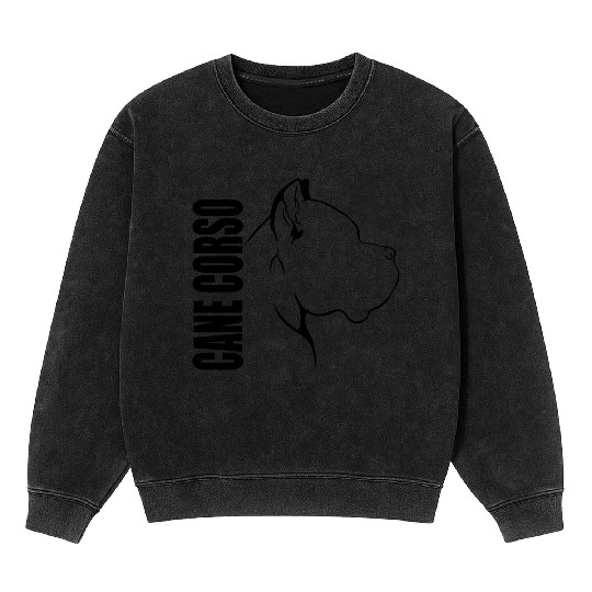 Proud Cane Corso Profile dog mom Mineral Wash Sweatshirts