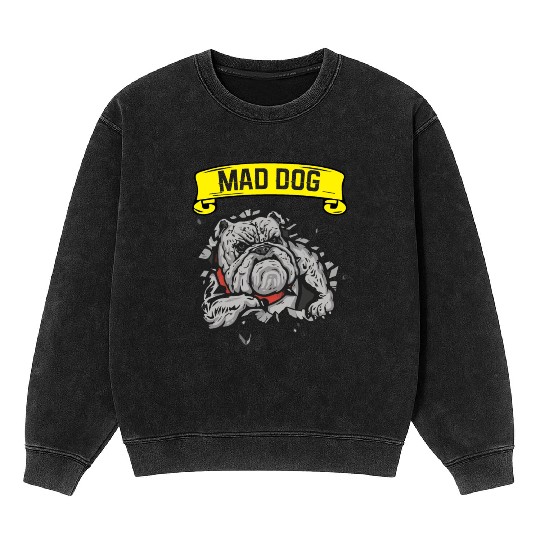 Mad Dog - Pitpull Lover Mineral Wash Sweatshirts